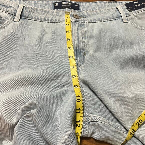 Hollister Low Rise Baggy Light Wash Jeans Size 20 NWT - Picture 6 of 7